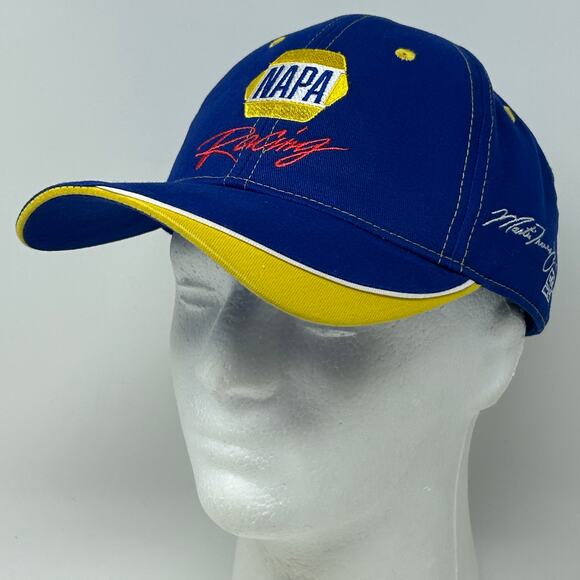 NAPA Auto Racing Hat Baseball Cap NASCAR NHRA Motorsports Capps Strapback Blue - Picture 10 of 10